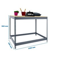 Simonrack Werkbank SIMONWORK BASIC 1 grau 210,0 x 45,0 x...