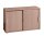 HAMMERBACHER Schiebetürenschrank, V1752S/N/N/RE nussbaum 1 Fachboden 120,0 x 40,0 x 74,8 cm