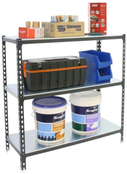 Simonrack Schwerlastregal SIMONCLICK 3 8425437097003 anthrazit, silber 90,0 x 30,0 x 100,0 cm