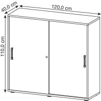 HAMMERBACHER Schiebetürenschrank, V1753S/6/6/RE...