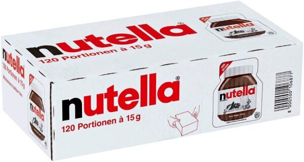 nutella  Nuss-Nougat-Creme, 120 St. je 15,0 g/1,8 kg