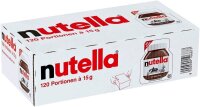 nutella  Nuss-Nougat-Creme, 120 St. je 15,0 g/1,8 kg