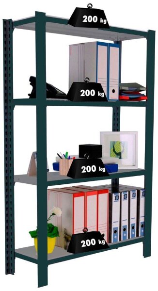Simonrack Schwerlastregal OFFICCLICK 4 8425437103452 anthrazit 90,0 x 40,0 x 150  ( 8425437103452 )