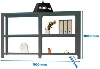 Simonrack Schwerlast-Weitspannregal OFFICCLICK 3...