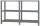 Simonrack Schwerlast-Weitspannregal OFFICCLICK 3 8425437108617 anthrazit 180,0 x 30,0 x 100,0 cm
