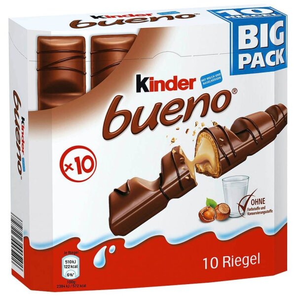 kinder bueno Schokoriegel 10 St.  ( 3246 )