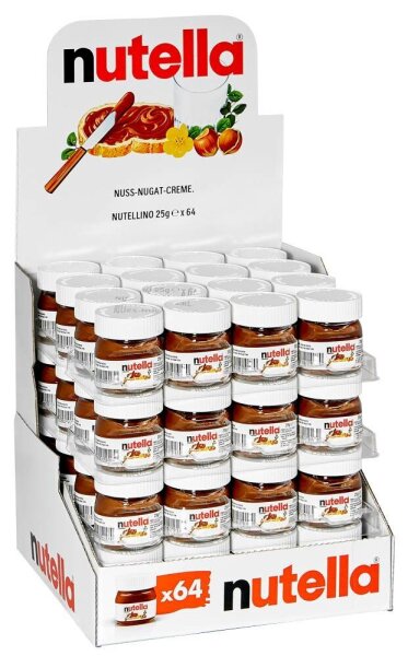 nutella  Nuss-Nougat-Creme, 64 St. je 25,0 g/1,6 kg