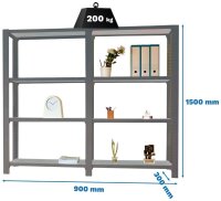 Simonrack Schwerlast-Weitspannregal OFFICCLICK 4...