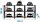 Simonrack Schwerlastregal OFFICLICK 3 8425437127762 anthrazit, braun 240,0 x 30,  ( 8425437127762 )