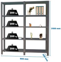 Simonrack Schwerlast-Weitspannregal OFFICCLICK 5...
