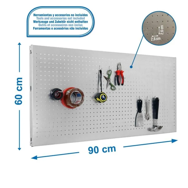 Simonrack Lochwand PANELCLICK 3,5 x 90,0 x 60,0 cm, 1 St.