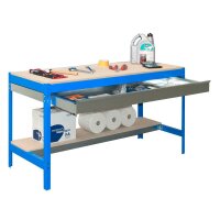 Simonrack Werkbank SIMONWORK blau 1 Schublade 151,0 x 76,0 x 84,2 cm
