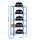 Simonrack Schwerlastregal SIMONHOME CLICK COLOR MINI 5 8435104940211 blau, weiß   ( 8435104940211 )