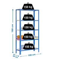 Simonrack Schwerlastregal SIMONHOME CLICK COLOR PLUS 5...