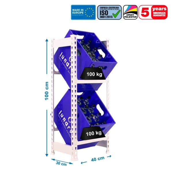 Simonrack Getränkekistenregal SIMONBOTTLE 2...