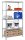 Simonrack Schwerlastregal SIMONCLICK SUPERPLUS 5 8435104907351 grau 100,0 x 40,0 x 200,0 cm