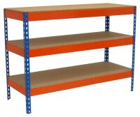 Simonrack Werkbank SIMONWORK BASIC 3 orange, blau 120,0 x 60,0 x 90,0 cm