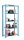 Simonrack Schwerlastregal OFFICCLICK 5 8435104916124 blau, weiß 90,0 x 30,0 x 21  ( 8435104916124 )
