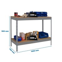 Simonrack Werkbank SIMONWORK BASIC 2 grau 150,0 x 75,0 x...