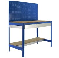 Simonrack Werkbank SIMONWORK blau 1 Schublade 151,0 x 61,0 x 144,5 cm