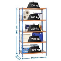 Simonrack Schwerlastregal SIMONCLICK SUPERPLUS 5...