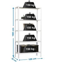 Simonrack Schwerlastregal SIMONHOME CLICK PLUS 5...