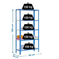Simonrack Schwerlastregal SIMONHOME CLICK COLOR MINI 5...