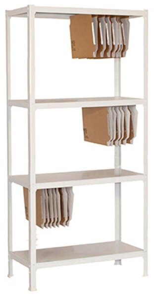 Simonrack Schwerlastregal FILECLICK PLUS 4 8435104939420 weiß 100,0 x 36,0 x 160,0 cm