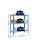 Simonrack Schwerlastregal SIMONHOME CLICK COLOR PLUS 3 8435104940259 blau, weiß   ( 8435104940259 )