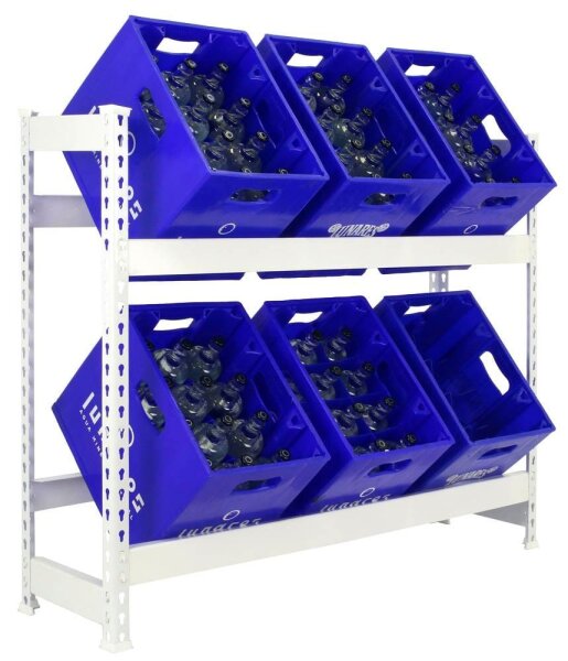 Simonrack Getränkekistenregal SIMONBOTTLE 2 8435104962510 weiß 100,0 x 30,0 x 100,0 cm