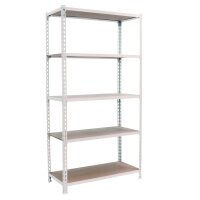 Simonrack Schwerlastregal MADERCLICK 5 8435104974612 weiß 90,0 x 50,0 x 180,0 cm