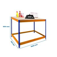 Simonrack Werkbank SIMONWORK BASIC 1 orange, blau 180,0 x...