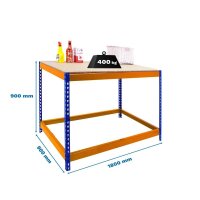 Simonrack Werkbank SIMONWORK BASIC 1 orange, blau 180,0 x...