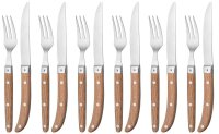 WMF Steakbesteck Ranch braun matt, 12 St.