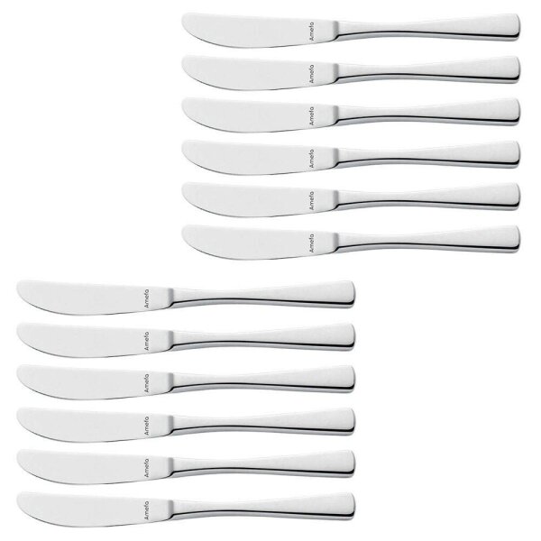 Amefa Messer Atlantic silber, 12 St.