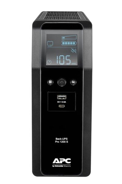 APC Back UPS Pro BR 1200VA USV schwarz, 1.200 VA