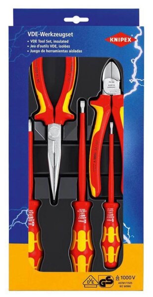 KNIPEX Handwerkzeug-Set VDE 00 20 13 5-tlg., 1 St.
