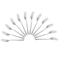 solex® Gabeln Karina silber, 12 St.