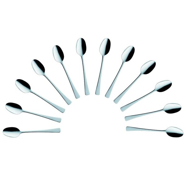 12 solex® Dessertlöffel Karina silber  ( 101105 )