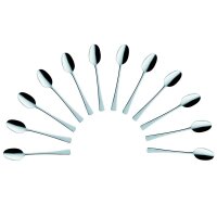 12 solex® Dessertlöffel Karina silber  ( 101105 )