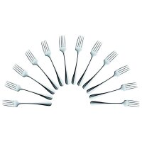 solex® Gabeln Baguette silber, 12 St.