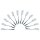 solex® Gabeln Baguette silber, 12 St.
