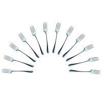 solex® Dessertgabeln Baguette silber, 12 St.