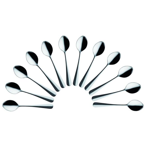 solex® Kaffeelöffel Baguette silber, 12 St.