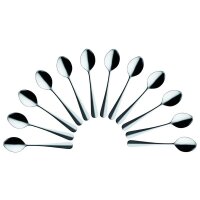 solex® Kaffeelöffel Baguette silber, 12 St.