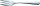 solex® Kuchengabeln Baguette silber, 12 St.