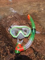 SCHILDKRÖT® Schnorchelset Junior Bermuda Gr. S/M grün, 1 St.