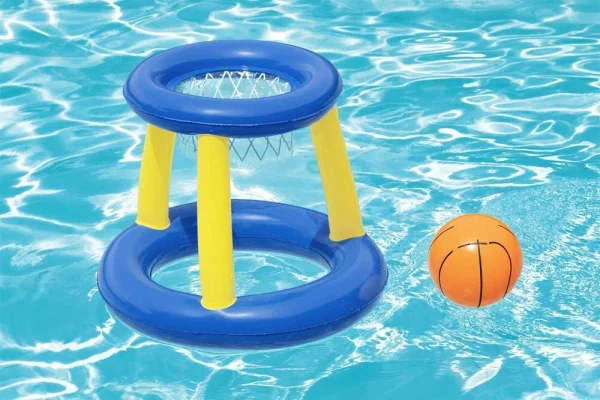 Bestway® Wasser-Basketballkorb mit Ball mehrfarbig