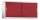 CP Aufsatz-Schiebetürenschrank Acurado, 2145-00 S10054 lichtgrau, rubinrot 4 Fachböden 160,0 x 40,0 x 79,0 cm