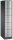 CP Schließfachschrank Resisto schwarzgrau, weißaluminium 8570-173 S10008, 5 Schließfächer 39,6 x 64,0 x 195,0 cm